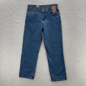 Levis Jeans Mens 30x32 Blue 565 Loose Straight Leg Denim Y2K Grunge Skate Baggy